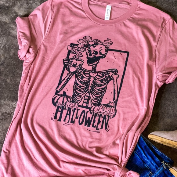 Skeleton coffee tshirt - Picture 1 of 3